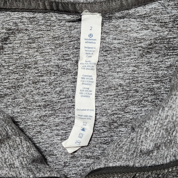 Lululemom Be Present Zip Jacket Size 2 Heathered Slate Grey Casual Athleisure - Picture 11 of 11